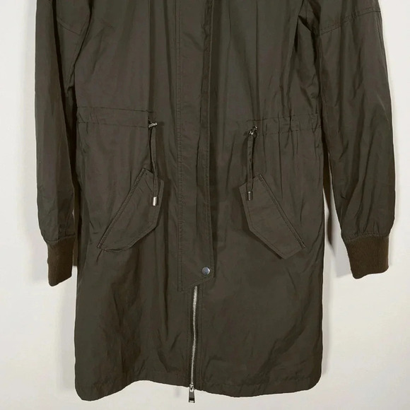 ELLABEE GREEN ARMY LONG JACKET - Picture 6 of 14